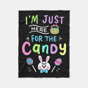 Ich bin gerade hier für Candy Easter Bunny Kids Bo Fleecedecke