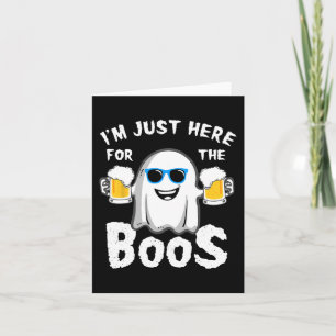 Ich bin gerade hier für das Boos Funny Halloween B Karte