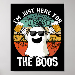 Ich bin gerade hier für das Boos Funny Halloween B Poster