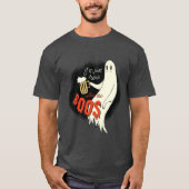 Ich bin gerade hier für das Boos Funny Halloween G T-Shirt (Vorderseite)