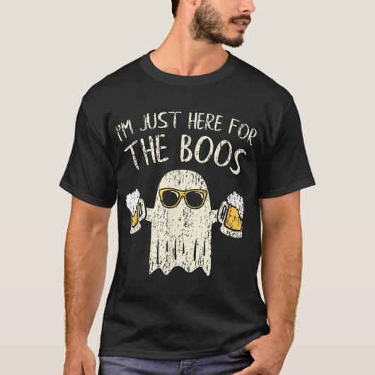 Ich bin gerade hier für das Boos-Geschenk Hallowee T-Shirt (Vorderseite)