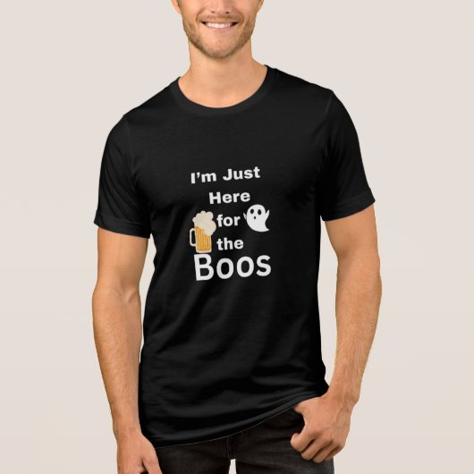 Ich bin gerade hier für das Boos Halloween Shirt F (Vorderseite)