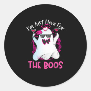 Ich bin gerade hier für das Boos-Weinfest Hallowee Runder Aufkleber
