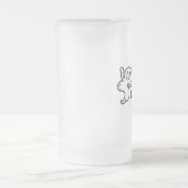 "Ich bin gerade hier für das Boo'z " Mattglas Bierglas (Mittel)