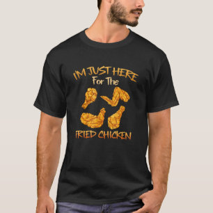 Ich bin gerade hier für das gekochte Huhn Funny Fr T-Shirt