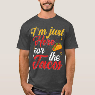 Ich bin gerade hier für das Retro von Tacos T-Shirt