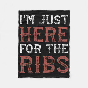 Ich bin gerade hier für das Ribs Funny Barbecue Gr Fleecedecke