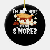 Ich bin gerade hier für das Smores Campfire S'More Keramik Ornament (Hinten)