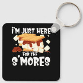 Ich bin gerade hier für das Smores Campfire S'More Schlüsselanhänger (Rückseite)