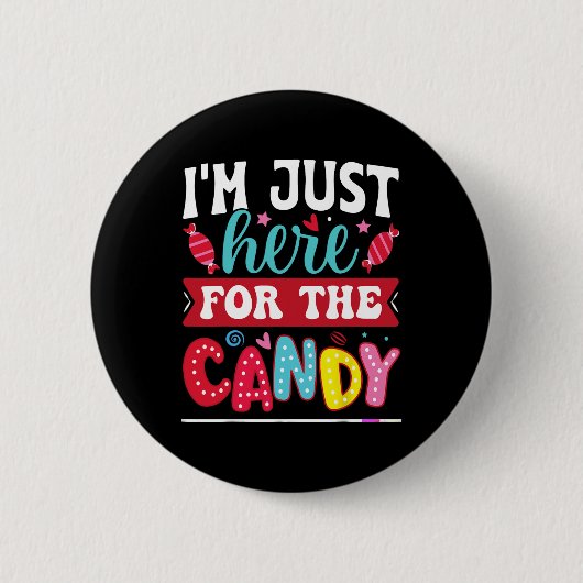Ich bin gerade hier für das Weihnachtsfest. Button (Vorderseite)
