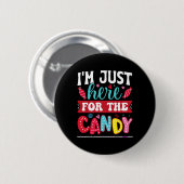Ich bin gerade hier für das Weihnachtsfest. Button (Vorne & Hinten)
