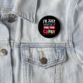 Ich bin gerade hier für das Weihnachtsfest. Button (Beispiel)