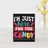 Ich bin gerade hier für das Weihnachtsfest. Karte (Gelbe Blume)