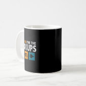 Ich bin gerade hier für den Hookups Funny Camp Rv Kaffeetasse (Vorderseite Links)