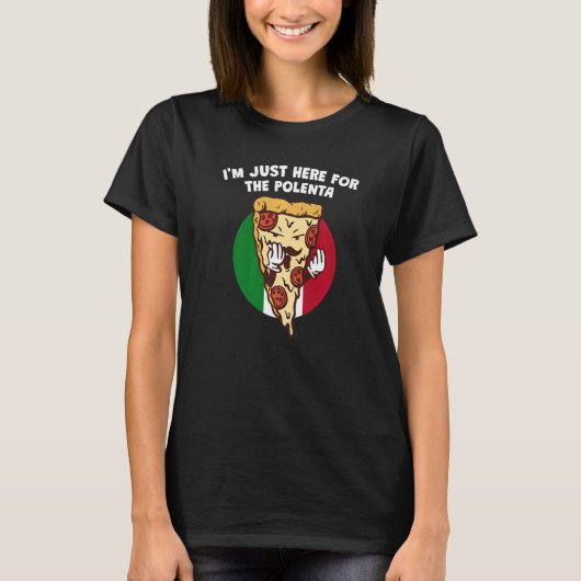 Ich bin gerade hier für den Italienischen Spaß Pol T-Shirt (Vorderseite)