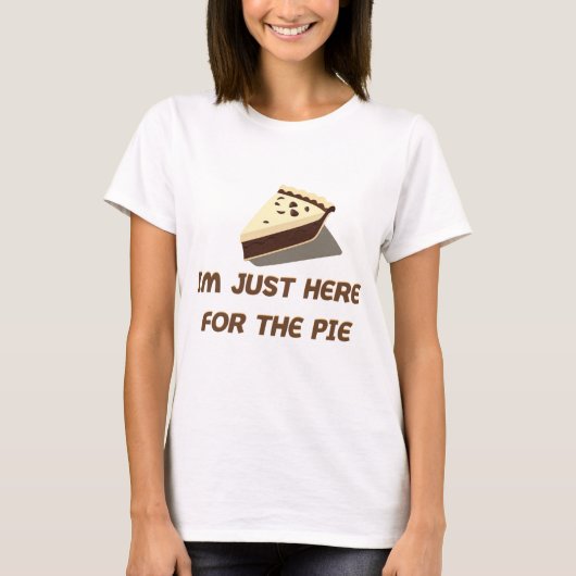 Ich bin gerade hier für den Kuchen T-Shirt (Vorderseite)