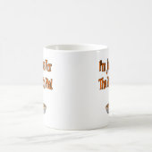 Ich bin gerade hier für den Kürbiskuchen! Kaffeetasse (Mittel)