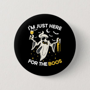 Ich bin gerade hier für die Boos Fun Halloween-Bie Button