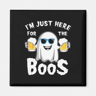 Ich bin gerade hier für die Boos Fun Halloween-Bie Magnet