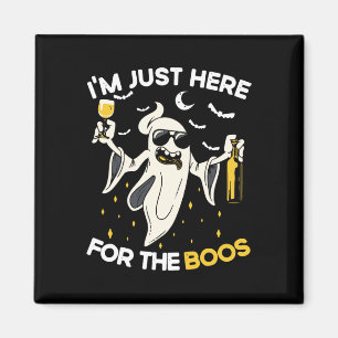 Ich bin gerade hier für die Boos Fun Halloween-Bie Magnet