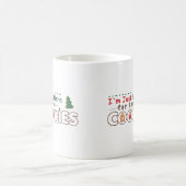 Ich bin gerade hier für die Cookies Fun Christmas Kaffeetasse (Mittel)
