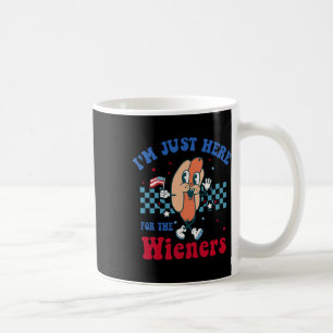 Ich bin gerade hier für die Dackeln am 4. Juli 201 Kaffeetasse