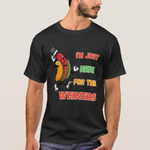 Ich bin gerade hier für die Dackeln Funny Summer H T-Shirt