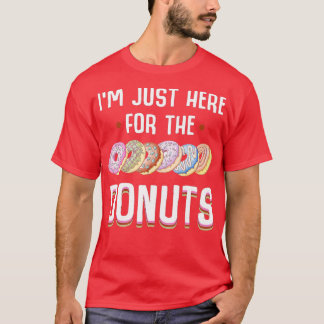 Ich bin gerade hier für die Donuts Coole Donut Spr T-Shirt