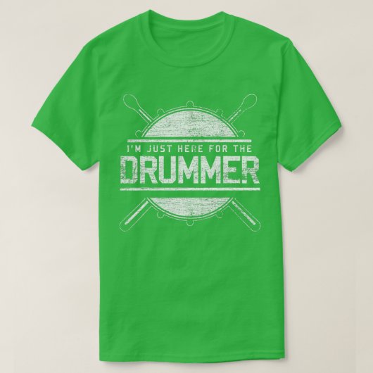 Ich bin gerade hier für die Drummer Geschenktromme T-Shirt (Design vorne)