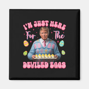 Ich bin gerade hier für die geweihten Eier Funny T Magnet