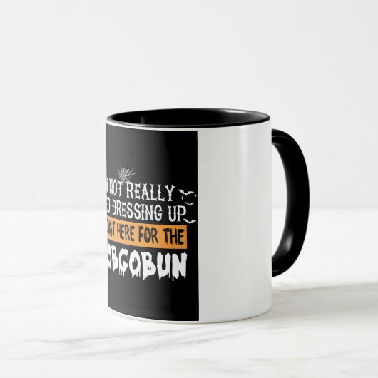 "Ich bin gerade hier für die Hobgoblin Tasse - Fun (VorderseiteRechts)