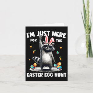 Ich bin gerade hier für die Ostereier Hunt Bunny R Karte