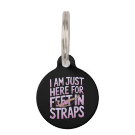 Ich bin gerade hier für Feet in Straps Funny Pilat Haustiermarke