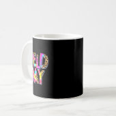 Ich bin gerade hier für Field Day Leopard Gefärbte Kaffeetasse (Vorderseite Links)