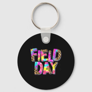 Ich bin gerade hier für Field Day Leopard Gefärbte Schlüsselanhänger