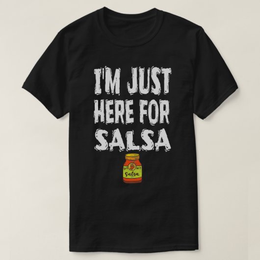 Ich bin gerade hier für Salsa Party Alcohol Beach T-Shirt (Design vorne)