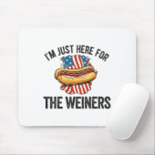 Ich bin gerade hier für Weiners Funny 4. Juli Hot Mousepad (Mit Mouse)