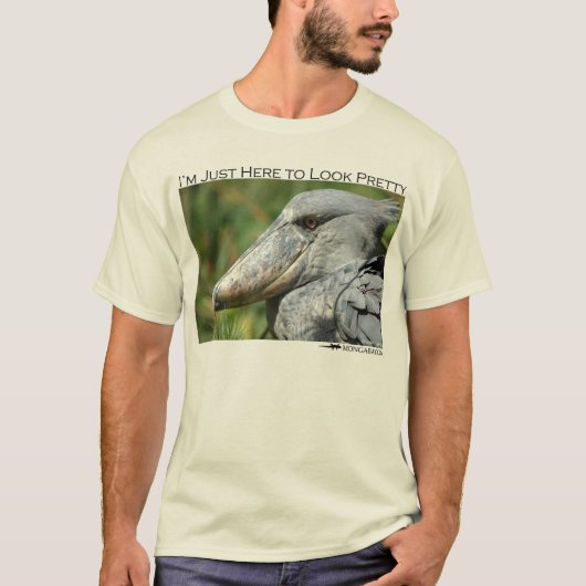 Ich bin gerade hier, hübsch zu schauen - shoebill T-Shirt (Vorderseite)
