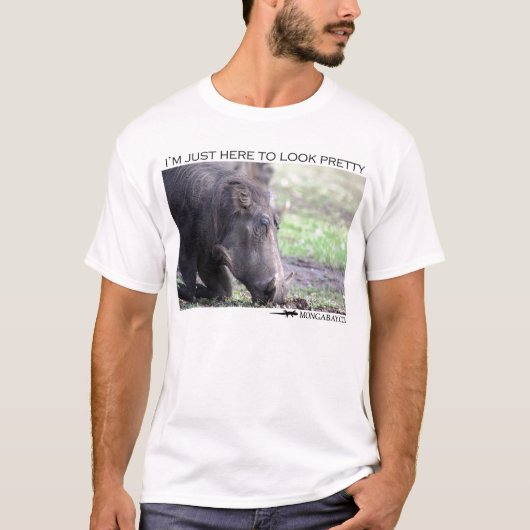 Ich bin gerade hier, hübsch zu schauen - warthog T-Shirt (Vorderseite)