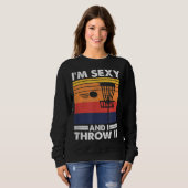 Ich bin gerade hier, um Bäume & Curse Funny Frisbe Sweatshirt (Vorne ganz)