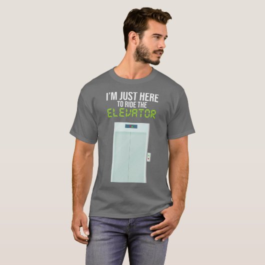 Ich bin gerade hier, um mit dem Elevator Engineeri T-Shirt (Vorne ganz)