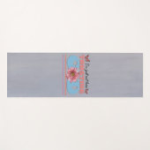 Ich bin gerade hier und vertraue Gott Yoga Mat Yogamatte (Vorderseite (Horizontal))