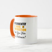 Ich bin gerade im Bau Tasse (Vorderseite Links)