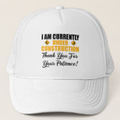 Ich bin gerade im Bau Truckerkappe (Vorderseite)