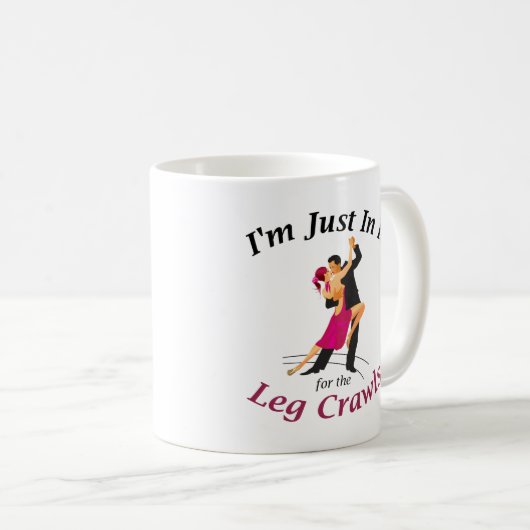 Ich bin gerade in es für die Bein-Schleichen-Tasse Kaffeetasse (VorderseiteRechts)