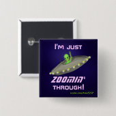 Ich bin gerade ZOOMIN durch! Knopf v2 Button (Vorne & Hinten)