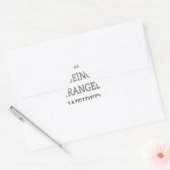 Ich bin gerne eigenartig komisch: Fett-Textdesign Dreieckiger Aufkleber (Umschlag)