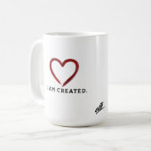 Ich bin geschaffen kaffeetasse (Vorderseite Links)
