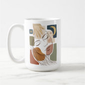 ICH BIN GESCHAFFEN - Nach Design Kaffeetasse (Links)
