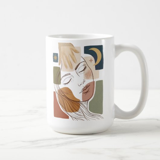 ICH BIN GESCHAFFEN - Nach Design Kaffeetasse (Rechts)